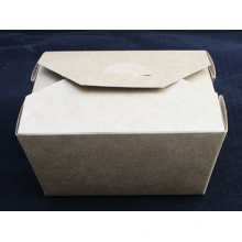 Caixa do macarronete da caixa do sushi da caixa da salada do papel de embalagem de Brown do produto comestível